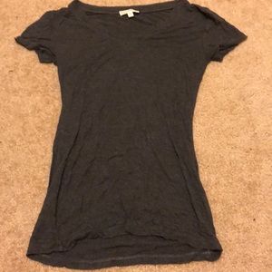 gray v neck
